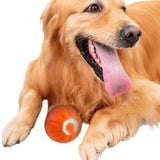 4.5CM Automatic Moving Ball Toy for Cats USB Rechargeable Interactive Vibrating Cat Toy Orange