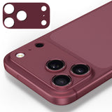 Camera Lens Protector Aluminum Hollow for iPhone 18 Pro Max 18 Pro Wine Red