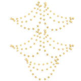 5 PCS 4m Thick Paper Star Garland Bunting Banners for Parties Weddings Gold