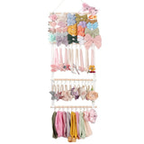 Headband and Hair Bow Organizer for Girls Bow Hanger for Hair Accessories White
