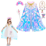 9 Pcs Princess Dress Up Toys Princess Mermaid Cape Kit Christmas Halloween Decor
