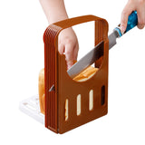 Foldable Bread Cutter Guide for Home Baking – Toast Slicing Tool