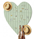 Heart Felt Photo Message Board 75x74cm with Adhesive Dots Display Green
