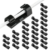 30PCS 5mm Self Adhesive Cable Clips and Cord Holders for Wire Management Black
