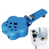 Toilet Tank Cleaning Tablet Holder Adjustable Silicone Metal Hanging Blue