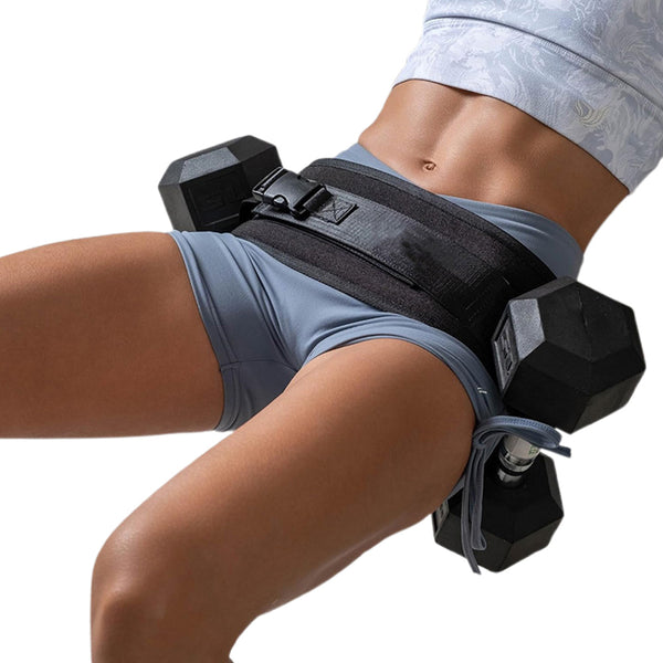 Hip Thrust Belt for Dumbbells Slip-Resistant Padding Booty Strength Training Belt