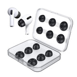 6 Pairs of Replacement Ear Tips for AirPods Pro Memory Foam Ear Buds Tips Black