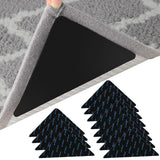 12 Pcs Non-Slip Rug Grippers Carpet Corner Holders for Hardwood Tile & Marble Floors