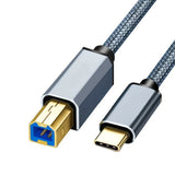 Cable Type C to USB 2.0 Printer Type A Male to B for Scanner