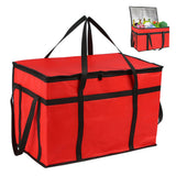 Insulated Food Delivery Bags for Pizza Grocery Shopping and Catering Red