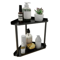 2-Tier Storage Rack – Perfume & Skincare Organizer for Home Black