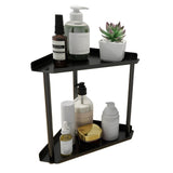 2-Tier Storage Rack – Perfume & Skincare Organizer for Home Black