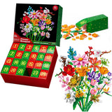 Flower Bouquet Building Blocks Advent Calendar – Christmas Gift Box