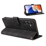 RFID Protective Flip Wallet Case Compatible with Samsung A17 A37 and A57 Black