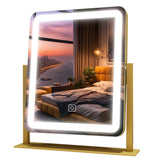 Makeup Mirror LED Light with 3-Color Lighting and Dimmable Gold