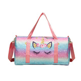 Kids Travel Duffle Bag Water Resistant Carry On Weekender Bag with Wet Pocket for Gym Sport Dance Style 1