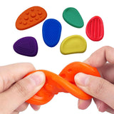 6Pcs Set Sensory Stone Toys Textured Worry Stone for Calming Down