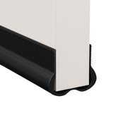 Slide-On Under Door Draft Stopper Door Bottom Seal Strip Cuttable Door Draught Excluder Black