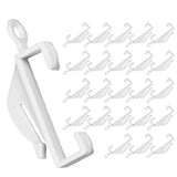 24 PCS PVC Curtain Track Rollers Side Glide Pulleys for Curtain Tracks