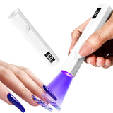 Handheld UV Nail Lamp – Portable Gel Nail Dryer for Home and Salon Use White