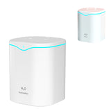 2L USB Double Spray Humidifiers with Colorful Light Cool Mist Ultrasonic Steam Air Humidifier White