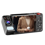Digital Camera 270 Degree Rotating Lens Selfie Vlog Camera Black