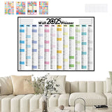 2025 Paper Wall Calendar 12 Months Schedule Planner Calendar for Organizing and Planning Style 1