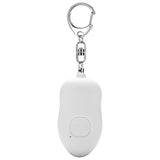 130dB Personal Security Alarm Anti-attack Rechargeable Emergency Keychain Alarm Torch White