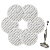 6Pcs Replacement Steam Mop Pads Compatible with Shark Models Grey