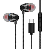 USB-C Over-Ear Hook Headphones for iPhone 16/15 Pro Max & Galaxy S25 Black