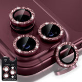 Glitter Camera Lens Film for iPhone 18 Pro and iPhone 18 Pro Max Red