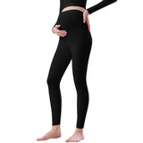 Maternity Leggings Over The Belly Buttery Soft Workout Activewear Yoga Womens Pregnancy Pants Black