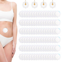 100 x Disposable Castor Oil Pack Wraps Self-Adhesive Soft Nonwoven Fabric Wrap for Belly Button Use