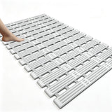 Shower Mat Non Slip Bathtub Mat with Suction Cups and Drain Holes Bath Mat for Bathroom Kitchen Wet Floor Grey