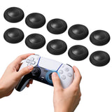 10 PCS TPU Thumb Grip Caps for PS4 and PS5 Controller Joysticks Black