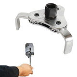 3 Jaw Oil Filter Wrench for Car Adjustable Engine Filter Removal