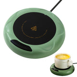 USB Coffee Mug Warmer with Adjustable Temperature Desk Cup Warmer for Office Green