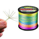 500m Multicolor PE Braided Fishing Line 8-Strand Strong Braid Line