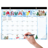 18-Month Desk Calendar (Jan 2026 – June 2027) with Corner Protectors for Office Style 1
