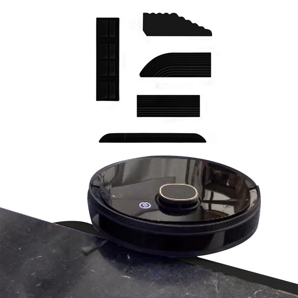 4Pcs Kit Threshold Bars Step Ramp Compatible with Ecovacs/Xiaomi/Cloud Whale Robot Vacuum Cleaner Black