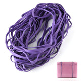 220Pcs Rubber Bands Elastic Bands for Office File Organization Purple