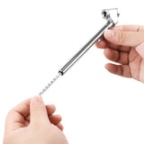 Mini Pencil Tire Pressure Gauge with Metal Nozzle Calibrated 10–120 PSI