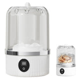 Mini Portable Washing Machine Rechargeable Small Clothes Washer for Travel Use White