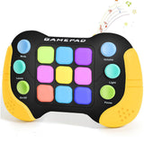 Fast Push RGB Game Toy Handle Electronic Brain and Memory Game Pad for Teens Yellow