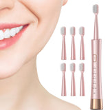 Electric Toothbrush for Adults – Sonic Toothbrush with 6 Brush Heads and Smart Timer Pink