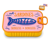 Sardine Shape Jewelry Box Small for Necklace and Earring Storage Orange