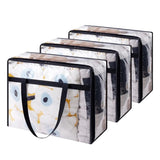 3 PCS Thick Clear Storage Bags with Zipper for Clothes & Bedding