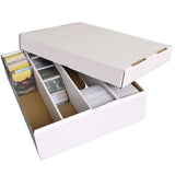 4 Section Large Card Box Holds Over 4000 Cards with Lid Storage