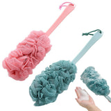 2Pcs Long Handle Scrub Brush for Shower with Loofah on a Stick for Back Use Style 2