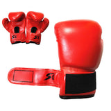 Punching Training Gloves for Sparring Kickboxing Ages 3 to 10 Red